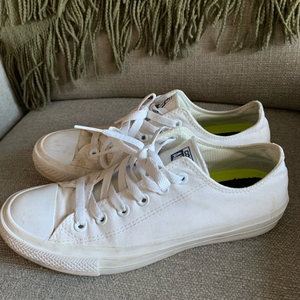 All white converse